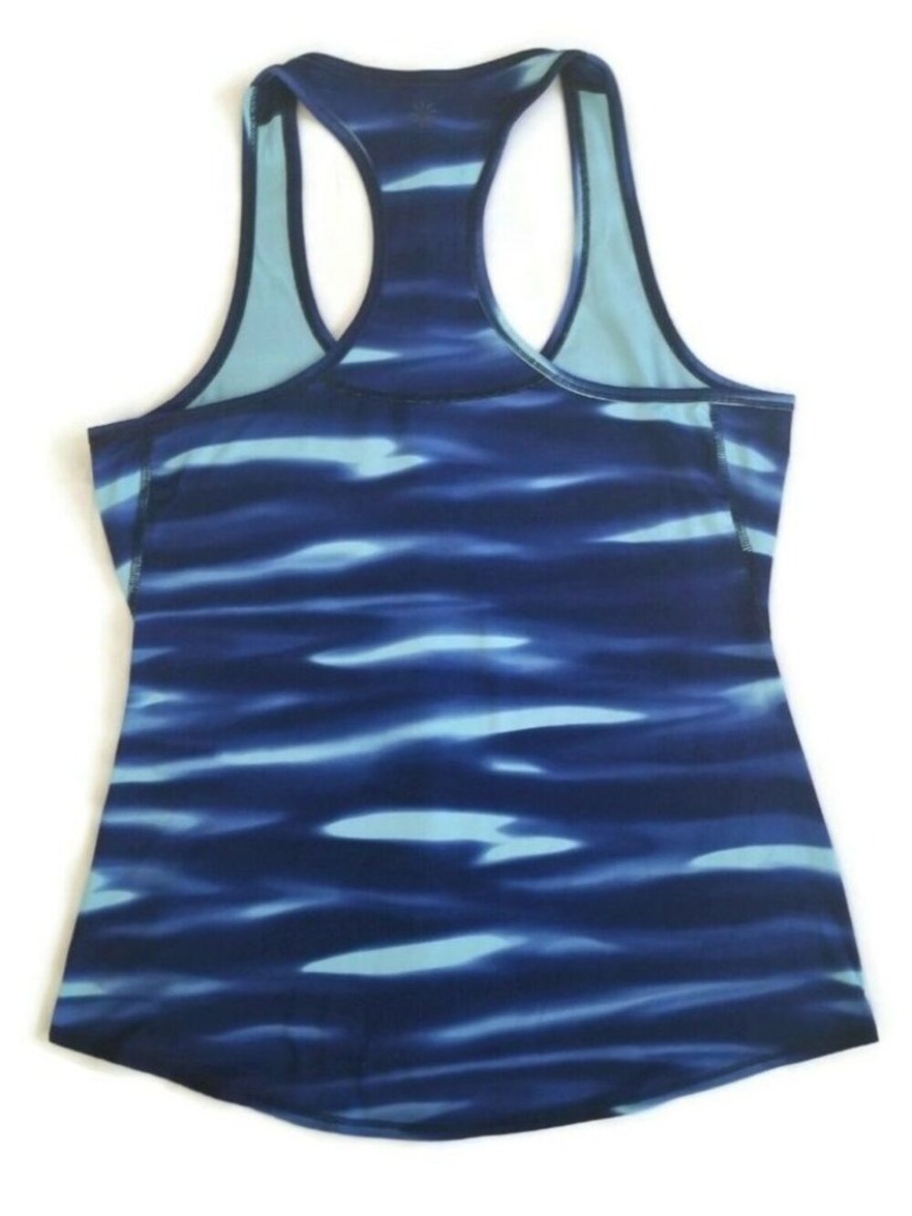 Athleta Women's Blue Wave Athletic Racer-Back Built-In Bra Tank Top Size Small - Picture 3 of 8
